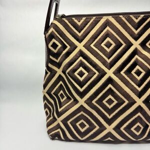 Adrienne Vittadini Shoulder Bag with Geometric Pattern